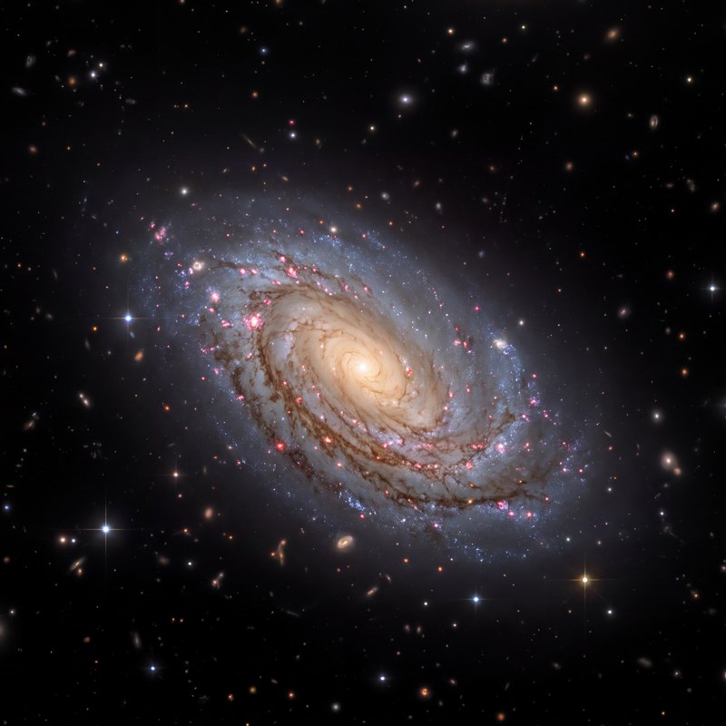 UGC 3593, telescope photograph finished for print