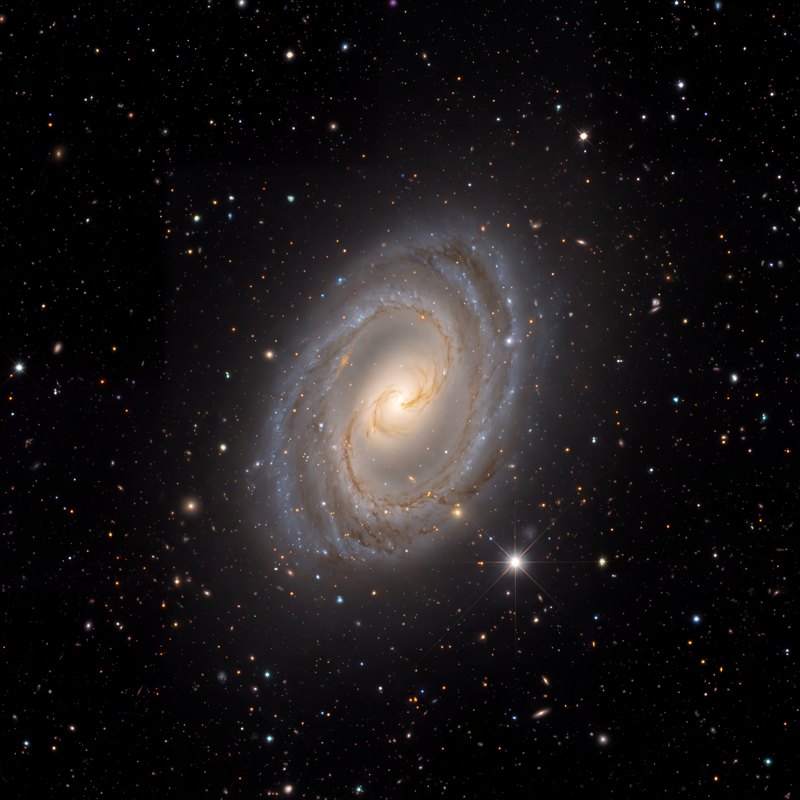 M96 (NGC 3368), telescope photograph finished for print