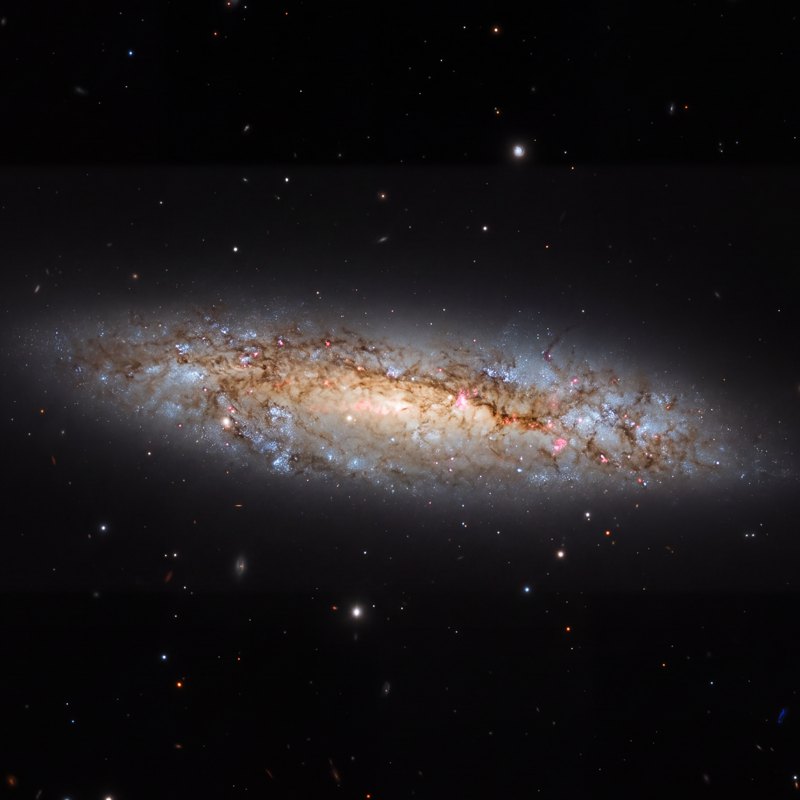 Surfboard Galaxy, telescope photograph
