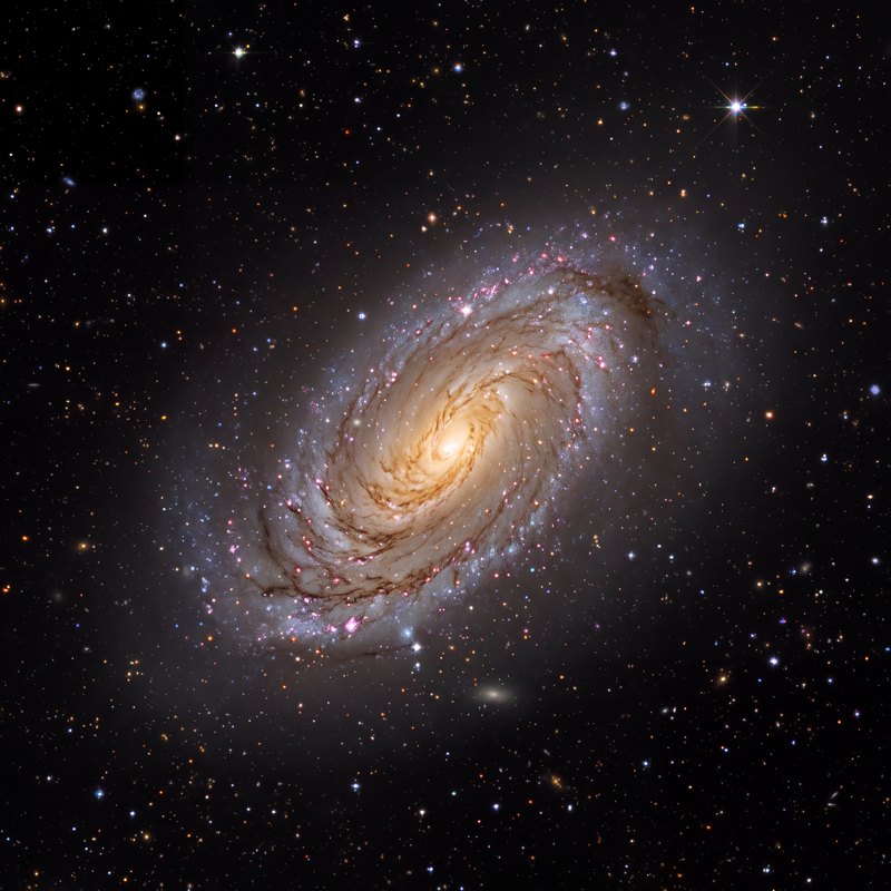 M88 (NGC 4501), telescope photograph finished for print