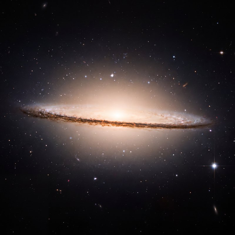 The Sombrero Galaxy, M104, finished for print