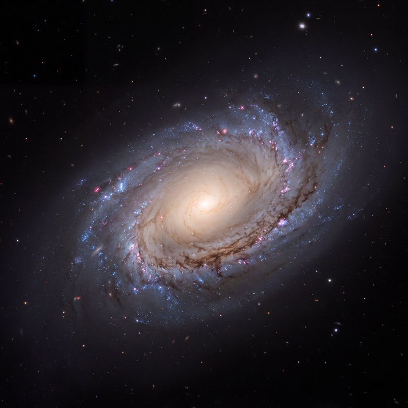 The Black Eye Galaxy, M64, finished for print