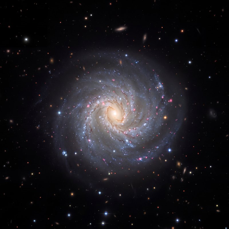 NGC 6691, telescope photograph finished for print