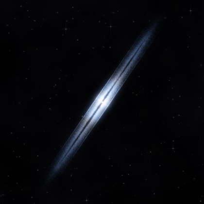 Rendering of PGC 1525 from its measured parameters