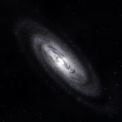Rendering of PGC 218 from its measured parameters
