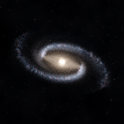Rendering of PGC 2437 from its measured parameters