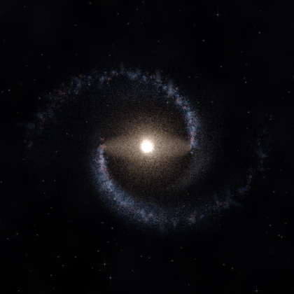 Rendering of PGC 40001 from its measured parameters