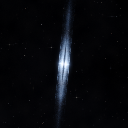 Rendering of PGC 41618 from its measured parameters