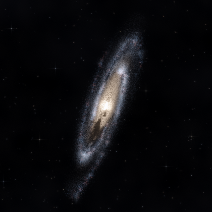 Rendering of PGC 45749 from its measured parameters