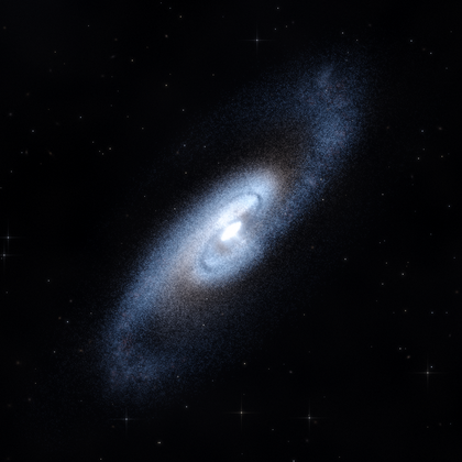 Rendering of PGC 701 from its measured parameters